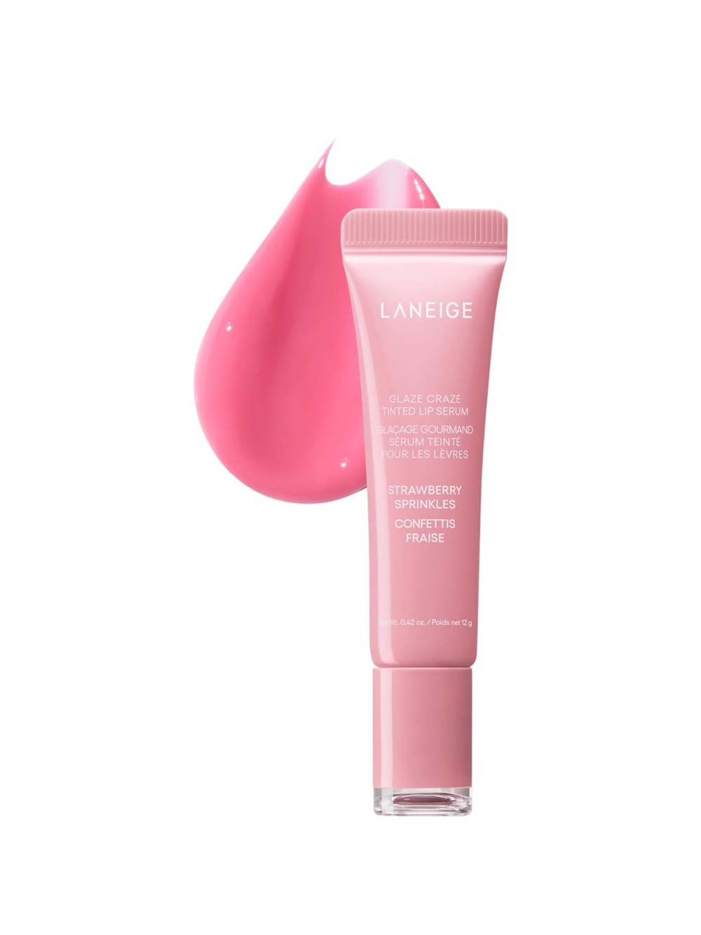 LANEIGE Glaze Craze Tinted Lip Serum - Strawberry Sprinkles (Pink)